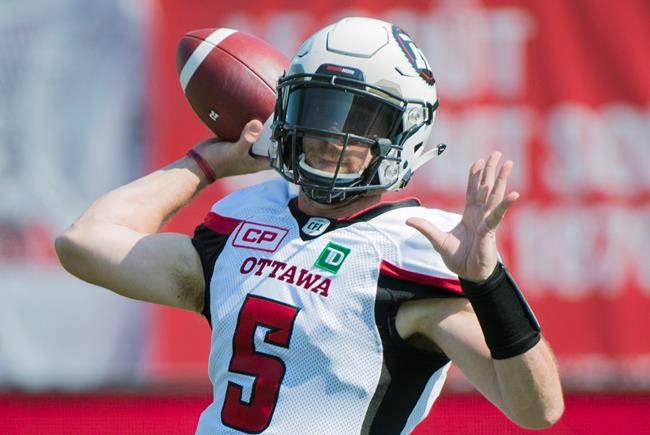 Ottawa Redblacks get favourable news on injury to veteran quarterback Drew Tate | iNFOnews.ca