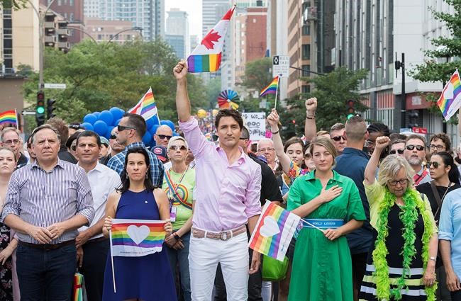 Federal and provincial leaders march together in Montreal's Pride parade | iNFOnews.ca