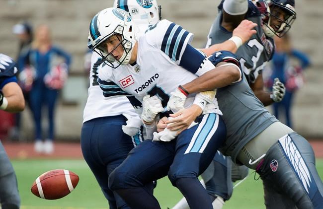 Cato's 4 TD passes lift Alouettes 38-11 over Argos in Chapdelaine's debut | iNFOnews.ca