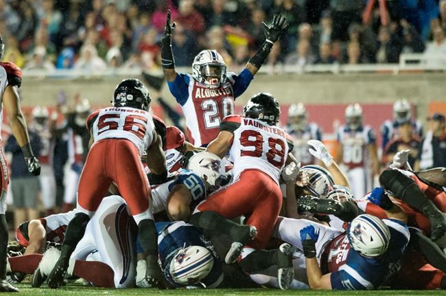 Sutton, Adams run in TDs as Alouettes continue home mastery of Stampeders 30-23 | iNFOnews.ca