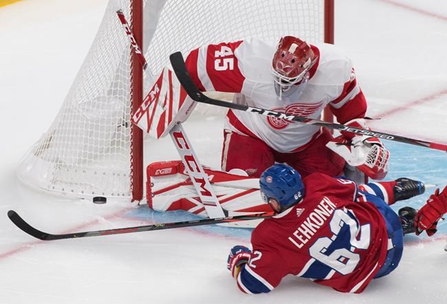 Mantha leads Red Wings past Canadiens 4-2 to spoil Montreal's home opener | iNFOnews.ca CP1944977713