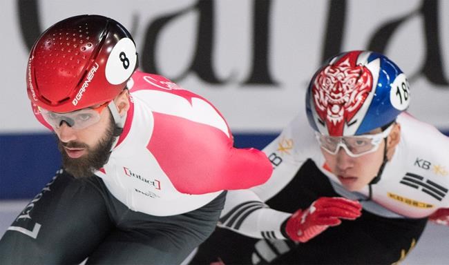 Canadian Charles Hamelin win's 1,500-metre event at short-track world event | iNFOnews.ca CP1173137665