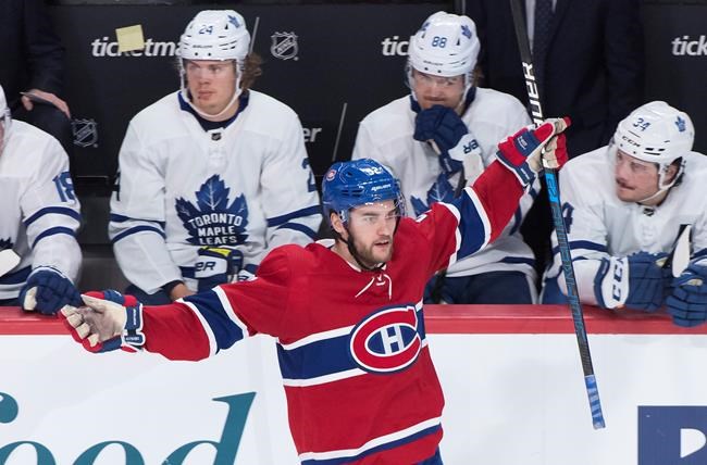 Jonathan Drouin scores twice to lead Canadiens over Leafs 5-2 | iNFOnews.ca