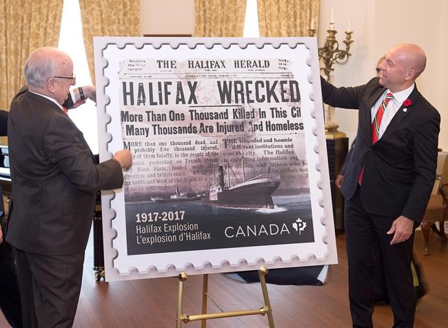 Tiny stamp tells story of massive blast that wrecked Halifax 100 years ago | iNFOnews.ca