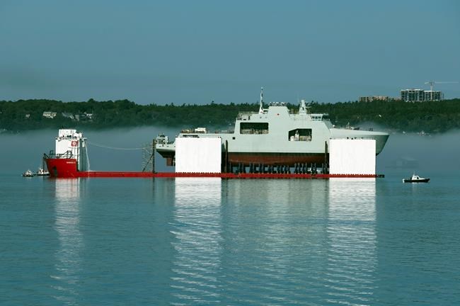 Canada's first Arctic and Offshore Patrol Vessel meets water for the first time | iNFOnews.ca Canada's first Arctic and Offshore Patrol Vessel meets water for the first time | iNFOnews.ca