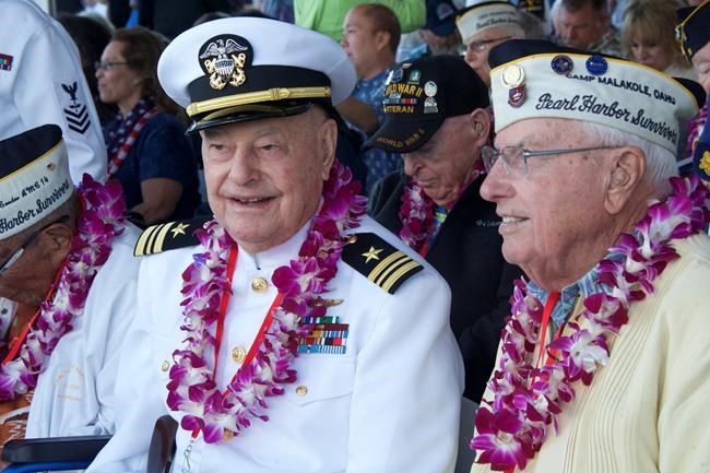 Pearl Harbor survivors in their 90s attend solemn ceremony | iNFOnews.ca CP301460059
