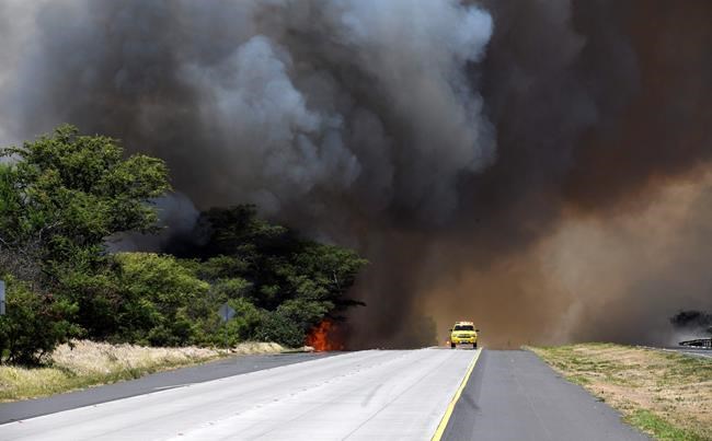 Heat, wind fuel brush fire on Hawaii island of Maui | iNFOnews.ca Heat, wind fuel brush fire on Hawaii island of Maui | iNFOnews.ca