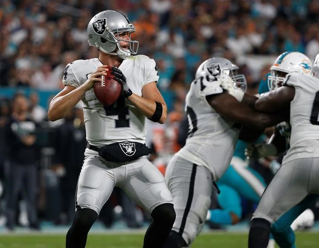 The Latest: Raiders top Dolphins, move into 2nd in AFC West | iNFOnews.ca