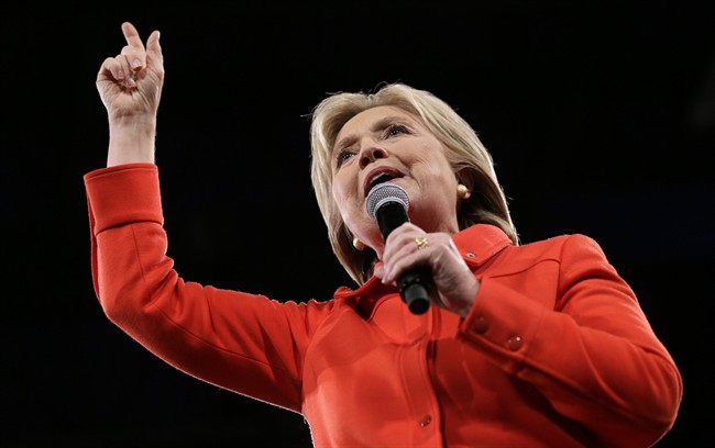 Presidential hopeful Hillary Rodham Clinton to guest on Colbert's 'Late Show' on Tuesday | iNFOnews.ca CP35083719