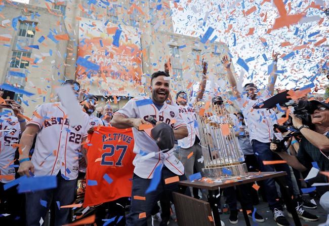 The Latest: World Series MVP Springer thanks Astros fans | iNFOnews.ca The Latest: World Series MVP Springer thanks Astros fans | iNFOnews.ca