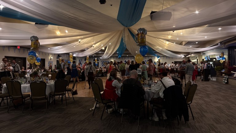 Guests enjoy the music and food being served at Oktoberfest | Image credit: Tadiwa Machana