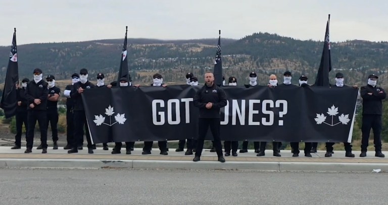 Quebec neo-Nazi led Seconds Sons march in Kamloops | iNFOnews.ca