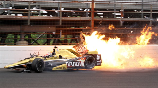 James Hinchcliffe taken to hospital after another wreck at Indianapolis 500 practice | iNFOnews.ca CP33142855