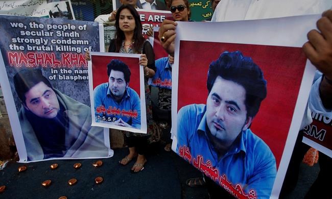 Pakistan arrests suspect in student's slaying over blasphemy | iNFOnews.ca