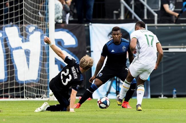 Espinoza lead Earthquakes over Timbers 3-0 | iNFOnews.ca CP36067483