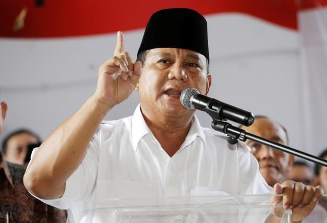 Former Indonesian general says he'll run for president again | iNFOnews.ca