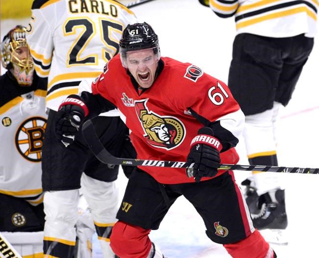 Hoffman's winner lifts Senators over Bruins 4-2 in potential playoff preview | iNFOnews.ca Hoffman's winner lifts Senators over Bruins 4-2 in potential playoff preview | iNFOnews.ca