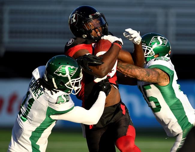 Glenn throws TD pass, scores another to lead Riders past Redblacks | iNFOnews.ca CP555561653