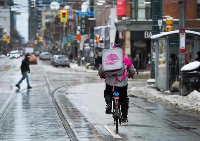 Former Foodora workers reach $3.46M settlement with app's parent company | iNFOnews.ca CP169559009