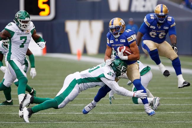 Roughriders get 4th straight win with 32-27 victory over Blue Bombers | iNFOnews.ca CP314207924