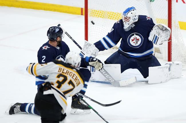 Bergeron and DeBrusk lead Bruins past Jets 2-1; Winnipeg loses fifth straight | iNFOnews.ca
