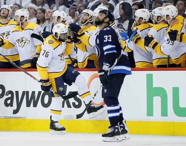 Subban silences hecklers, scores as Nashville beats Winnipeg to even series | iNFOnews.ca Subban silences hecklers, scores as Nashville beats Winnipeg to even series | iNFOnews.ca