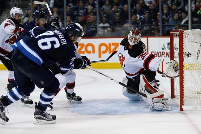 Scheifele, Laine score their 13th goals of season to lead Jets over Devils | iNFOnews.ca