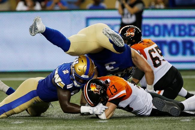 Harris sets record, Nichols leaves with injury as Bombers top Lions | iNFOnews.ca