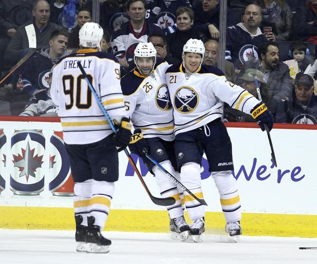 Kyle Okposo scores twice to lead Buffalo Sabres past Winnipeg Jets 3-1 | iNFOnews.ca CP181631551