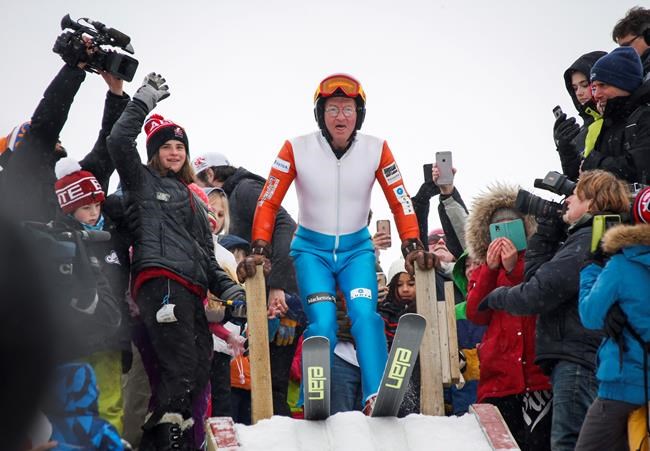 Ski jumper Eddie the Eagle returns to jump at Calgary's Olympic Park | iNFOnews.ca Ski jumper Eddie the Eagle returns to jump at Calgary's Olympic Park | iNFOnews.ca