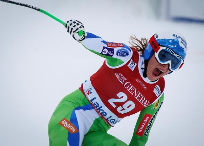 Slovenia's Ilka Stuhec doubles up on downhill wins in Lake Louise | iNFOnews.ca