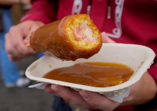 Deep-fried Coke gives way to poutine corn dog on the Calgary Stampede menu | iNFOnews.ca