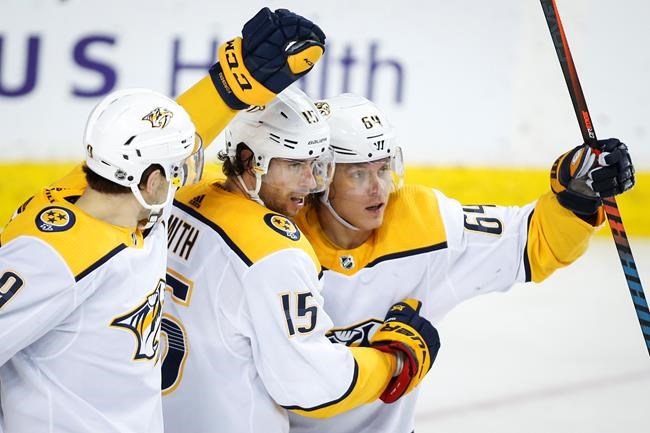 Granlund scores goal and assist as Predators hand Flames their 3rd straight loss | iNFOnews.ca