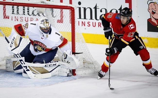 Roberto Luongo returns, Mike Matheson scores twice as Panthers beat Flames 6-3 | iNFOnews.ca Roberto Luongo returns, Mike Matheson scores twice as Panthers beat Flames 6-3 | iNFOnews.ca