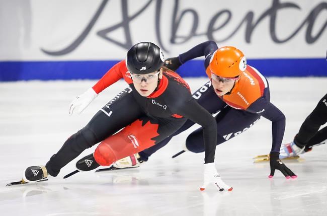 Canadian short-track speedskaters Sarault, Charles hit podium in World Cup debuts | iNFOnews.ca