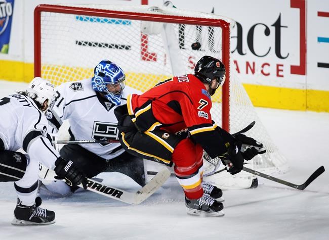 TJ Brodie scores in overtime, Flames spoil Bishop's debut with Kings | iNFOnews.ca TJ Brodie scores in overtime, Flames spoil Bishop's debut with Kings | iNFOnews.ca