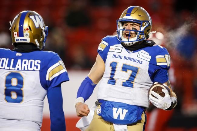 Quarterback plotlines dominate CFL West final between Roughriders, Blue Bombers | iNFOnews.ca
