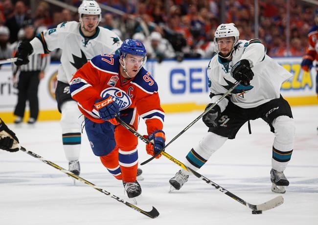 Edmonton Oilers head to San Jose with chance to knock Sharks out of NHL playoffs | iNFOnews.ca Edmonton Oilers head to San Jose with chance to knock Sharks out of NHL playoffs | iNFOnews.ca