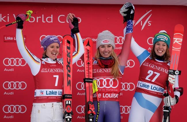 American Mikaela Shiffrin claims her first World Cup downhill win in Lake Louise | iNFOnews.ca CP175773637