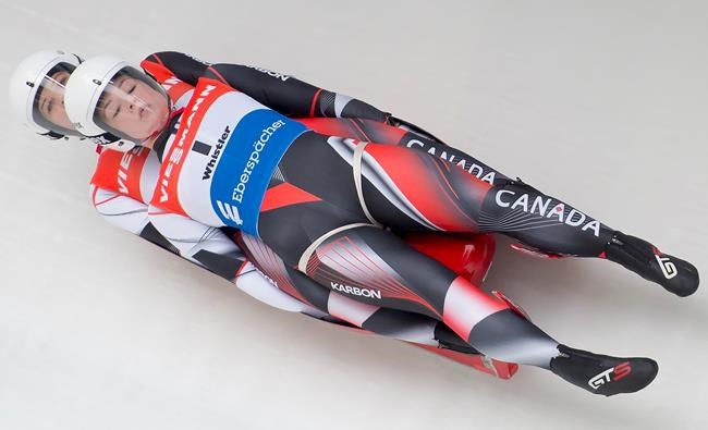 Canadians become 1st females to race World Cup doubles luge | iNFOnews.ca CP590026932