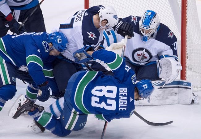 Scheifele scores late, Brossoit makes 40 saves as Jets blank Canucks 1-0 | iNFOnews.ca Scheifele scores late, Brossoit makes 40 saves as Jets blank Canucks 1-0 | iNFOnews.ca