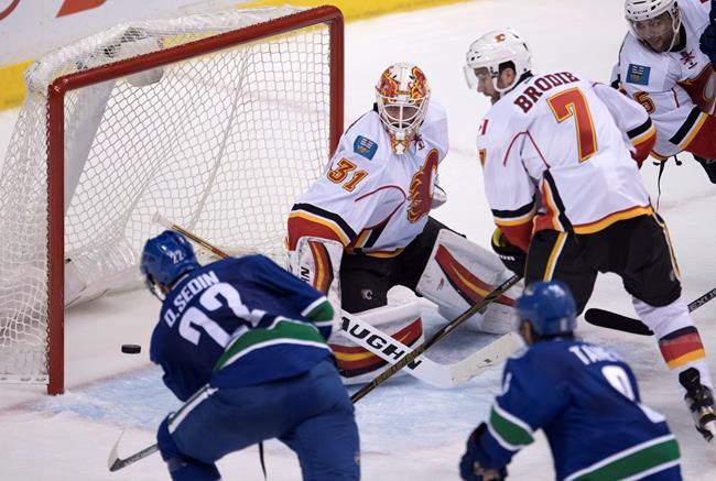 Brandon Sutter lone scorer in shootout as Canucks edge Flames 2-1 | iNFOnews.ca