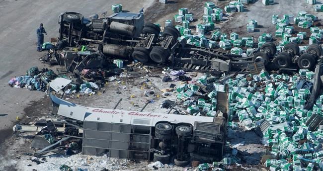 Calgary truck company owner 'sorry' for hockey bus crash that killed 15 | iNFOnews.ca CP448298729