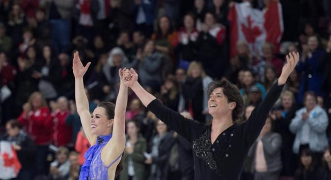 Olympics champs Virtue, Moir mark return by winning short dance at Skate Canada | iNFOnews.ca