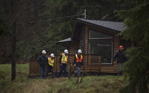 Rain and wind hammer B.C. south coast prompting swollen rivers and a mudslide | iNFOnews.ca CP31074501