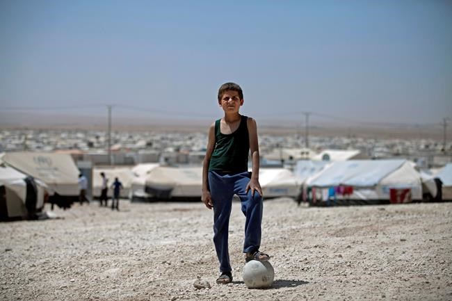 Syrian refugee camp in Jordan gets full-size soccer pitch | iNFOnews.ca