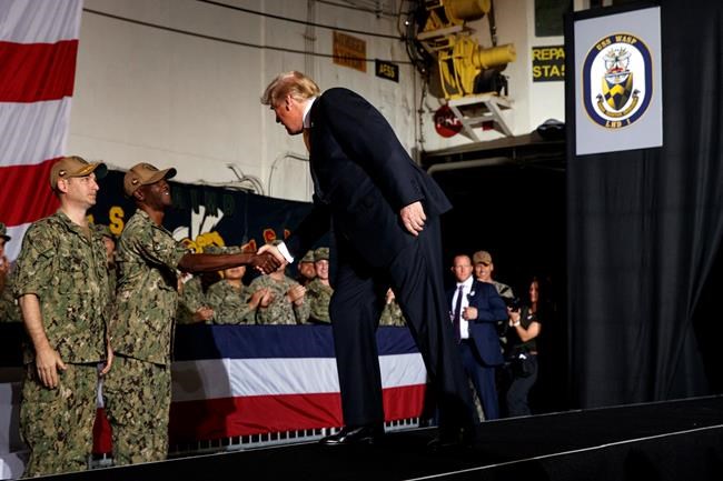 Trump wishes 'happy Memorial Day' to US, Japanese troops | iNFOnews.ca CP45655117