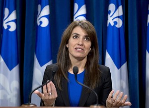 PQ cabinet minister Veronique Hivon steps down because of pregnancy | iNFOnews.ca CP20478969