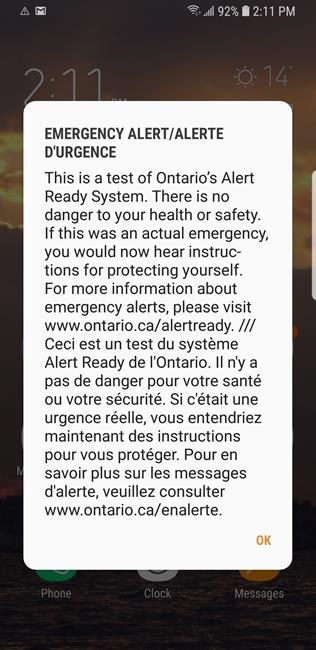 'Serious glitches' mean a fail in Quebec, Ontario for emergency warning system | iNFOnews.ca 'Serious glitches' mean a fail in Quebec, Ontario for emergency warning system | iNFOnews.ca