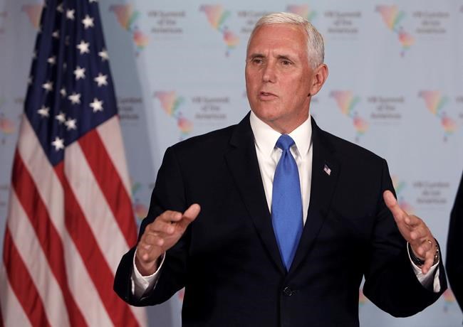 In Peru for summit, Pence offers support for Syrian strike | iNFOnews.ca In Peru for summit, Pence offers support for Syrian strike | iNFOnews.ca
